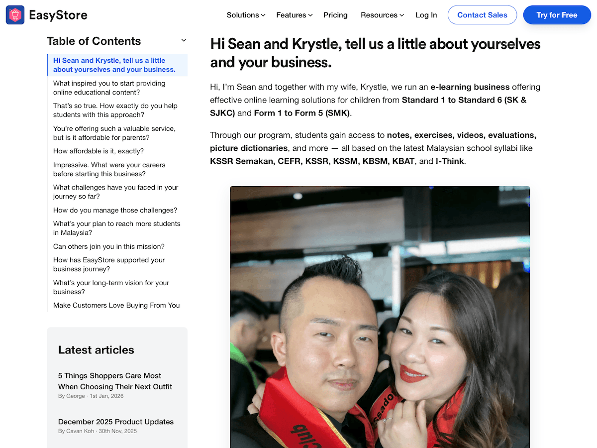 EasyStore feature